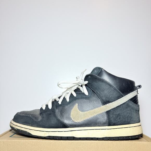 Nike Other - Nike SB Dunk High Pro Black White Men Size 11 Vintage Skate Sneaker Used HighTop